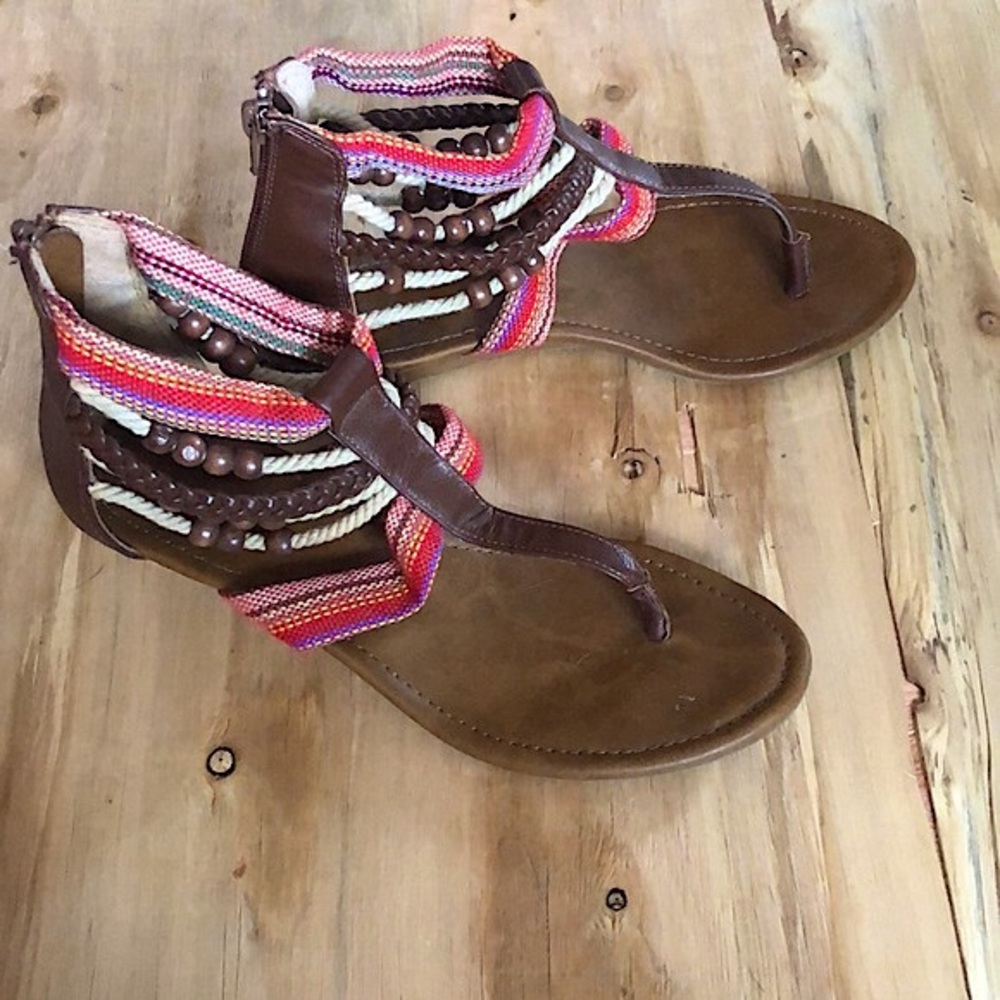 Ruff Hewn Sharvelle Beaded Sandal 8
